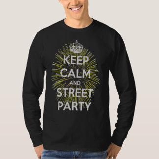 T-shirt Restez Calme Et Fête De Rue Avec Feu Festif V