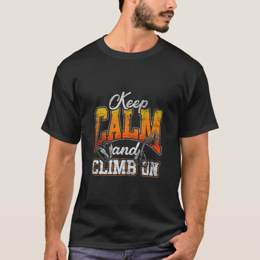 T-shirt Restez Calme Et Grimpez (Devant)