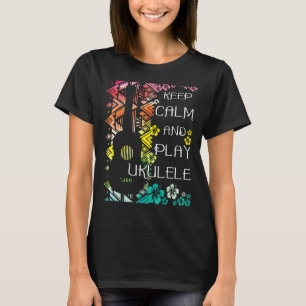 T-shirt Restez Calme Et Jouez À Ukulele Ukulelist Music