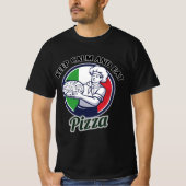 T-shirt Restez Calme Et Mangez De La Pizza (Devant)
