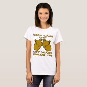 T-shirt Restez Calme Et Mettez Votre Brillant En Service (Devant entier)