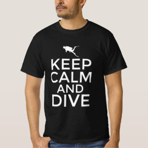 T-shirt Restez calme et plongez