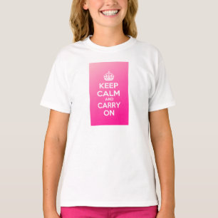 T-shirt Restez calme et poursuivez