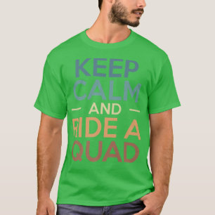 T-shirt Restez Calme Et Promenez-Vous Dans Un Quart De Vél