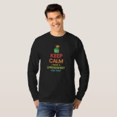 T-shirt Restez calme J'ai une feuille de calcul pour cela  (Devant entier)