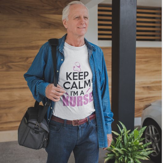 T-shirt Restez calme Je suis infirmière