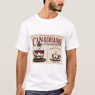 T-shirt Restez Chaud, Buvez Canadiano