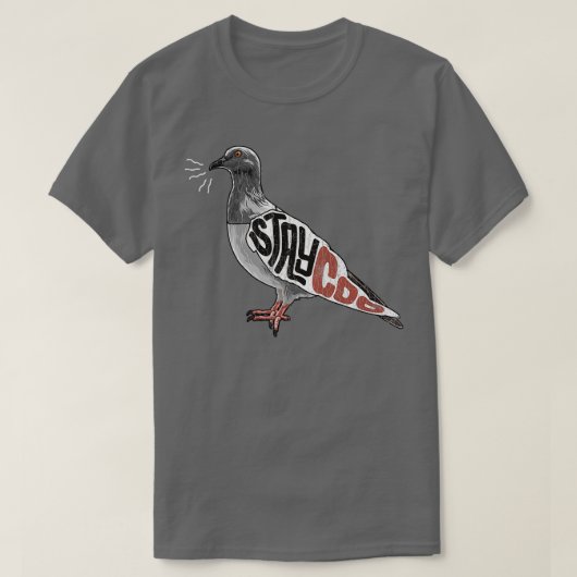 T-shirt Restez Coo Pigeon Lover Présent Pigeon Propriétair (Design devant)