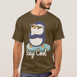 T-shirt Restez Cool Funny Penguin par Tobe Fonseca