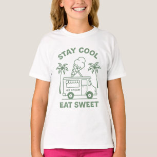 T-shirt Restez Cool, Mangez des Vibes Vintages d'été sucré