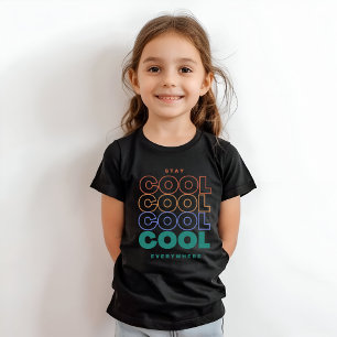 T-Shirt Restez Cool partout - Design tendance minimaliste