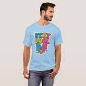 T-shirt Restez Cool – Popsicle Rétro d'Été (Devant entier)