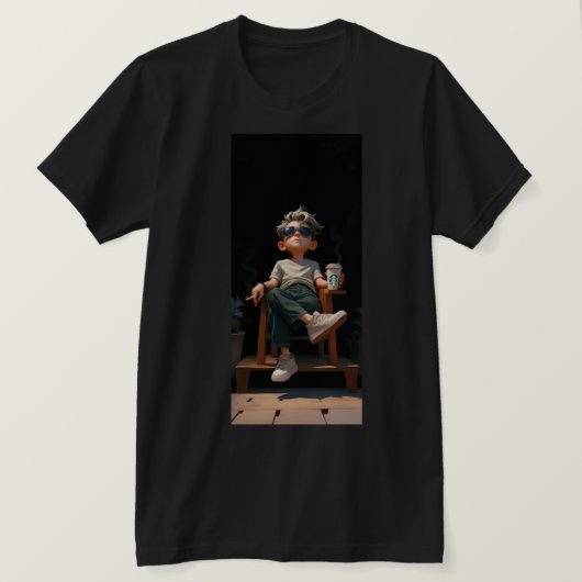 T-shirt Restez Cool, restez concentrés (Design devant)