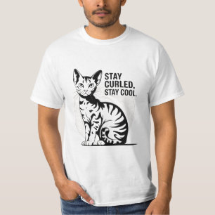 T-shirt Restez curled, restez Cool American Curl chat