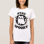 T-shirt Restez Éffrayant (Devant)