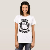 T-shirt Restez Éffrayant (Devant entier)
