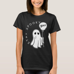 T-shirt Restez Éffrayant Boo Cute Ghost Halloween Saison É