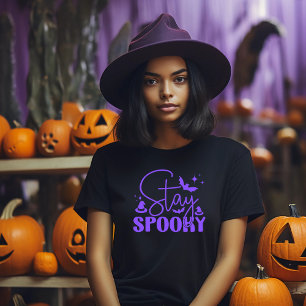 T-shirt Restez Éffrayant Halloween