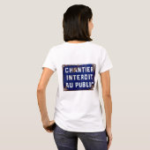 T-shirt Restez en dehors ! (Dos entier)