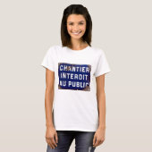 T-shirt Restez en dehors ! (Devant entier)