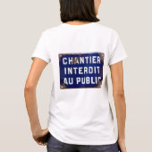 T-shirt Restez en dehors ! (Dos)