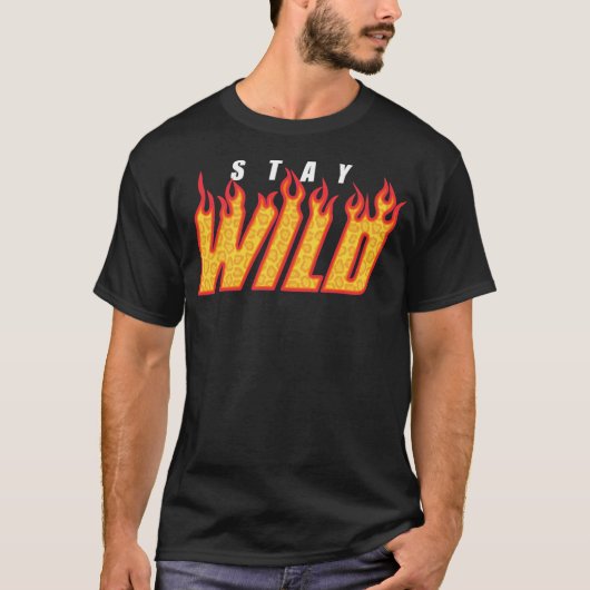 T-shirt Restez en feu sauvage Ben Azelart (Devant)