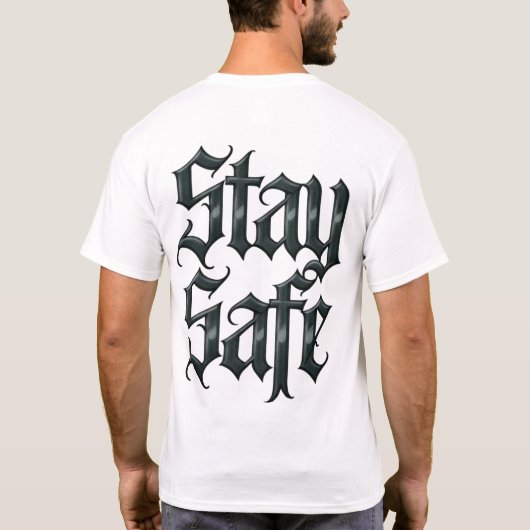 T-shirt Restez en sécurité (Dos)