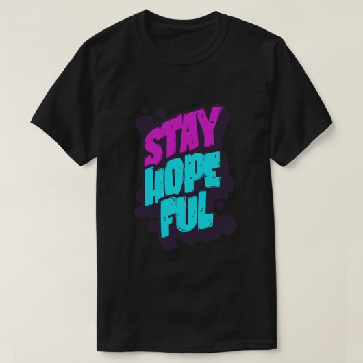 T-shirt Restez Espoir Graphisme Vibrant (Design devant)