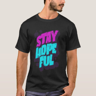 T-shirt Restez Espoir Graphisme Vibrant