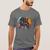 T-shirt Restez Étrange Hippie Champignons Camping Psychede (Devant)
