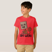 T-shirt Restez Étrange Singe De Sacoche (Devant entier)