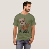 T-shirt Restez Étrange Singe De Sacoche (Devant entier)