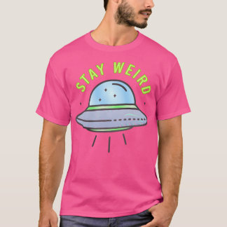 T-shirt Restez Étrange - Ufo
