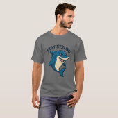 T-shirt Restez Forte Éclaboussure (Devant entier)