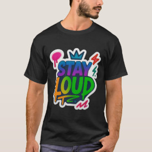 T-shirt Restez forte Graffiti Neon