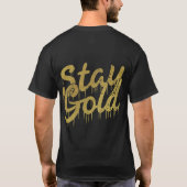 T-shirt Restez Gold (Dos)