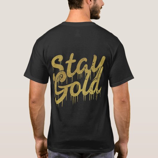 T-shirt Restez Gold (Dos)