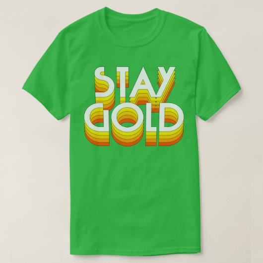T-shirt Restez Gold (Design devant)