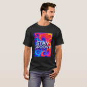 T-shirt Restez Groovy 70s (Devant entier)
