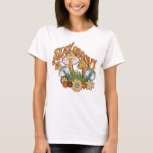 T-shirt Restez Groovy Champignon Rétro (Devant)