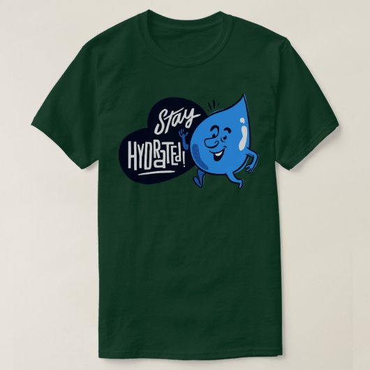 T-shirt Restez hydraté (Design devant)