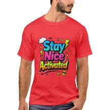 Restez jolie typographie colorée activée