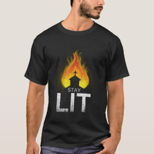 T-shirt Restez Lit Occult Brûler Eglise Satanic Witchcraft