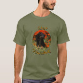 T-shirt Restez Pawsitive Dachshund (Devant)