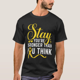 T-shirt Restez plus forte Prévention du suicide au ruban j