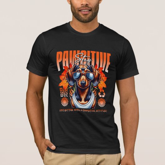 T-shirt restez positif (Devant)