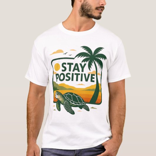 T-shirt Restez positif (Devant)