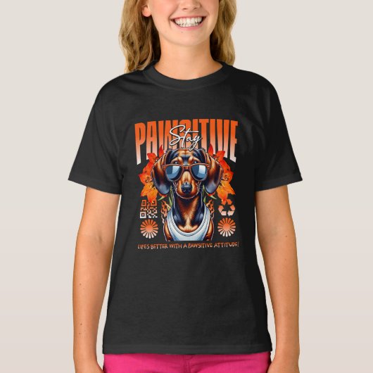T-shirt restez positif (Devant)