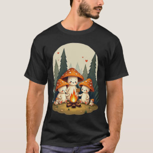 T-shirt Restez Positif Ou N'allez Pas Champignon Feu de Ca