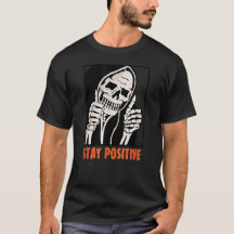 Restez positif Skeleton pouces Halloween Éffrayant